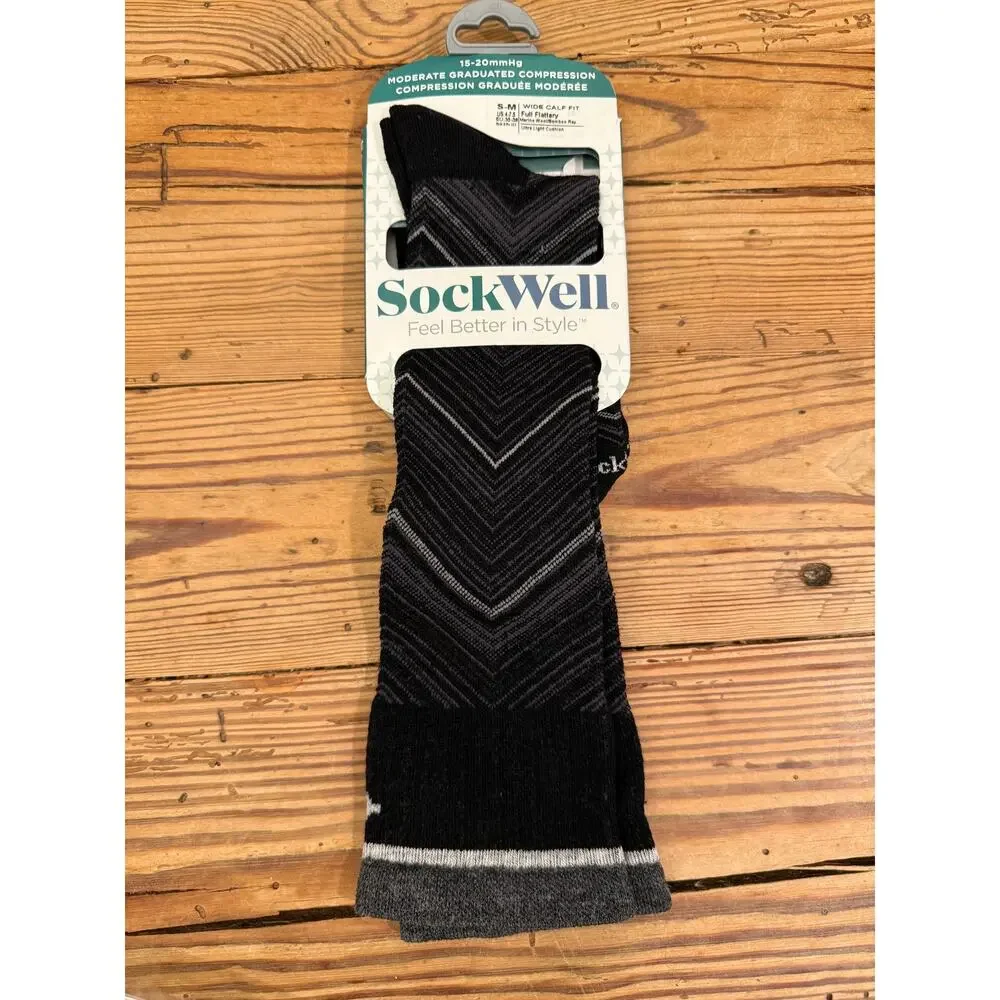 Women's Full Flattery | Moderate Graduated Compression Socks | Wide Calf Fit